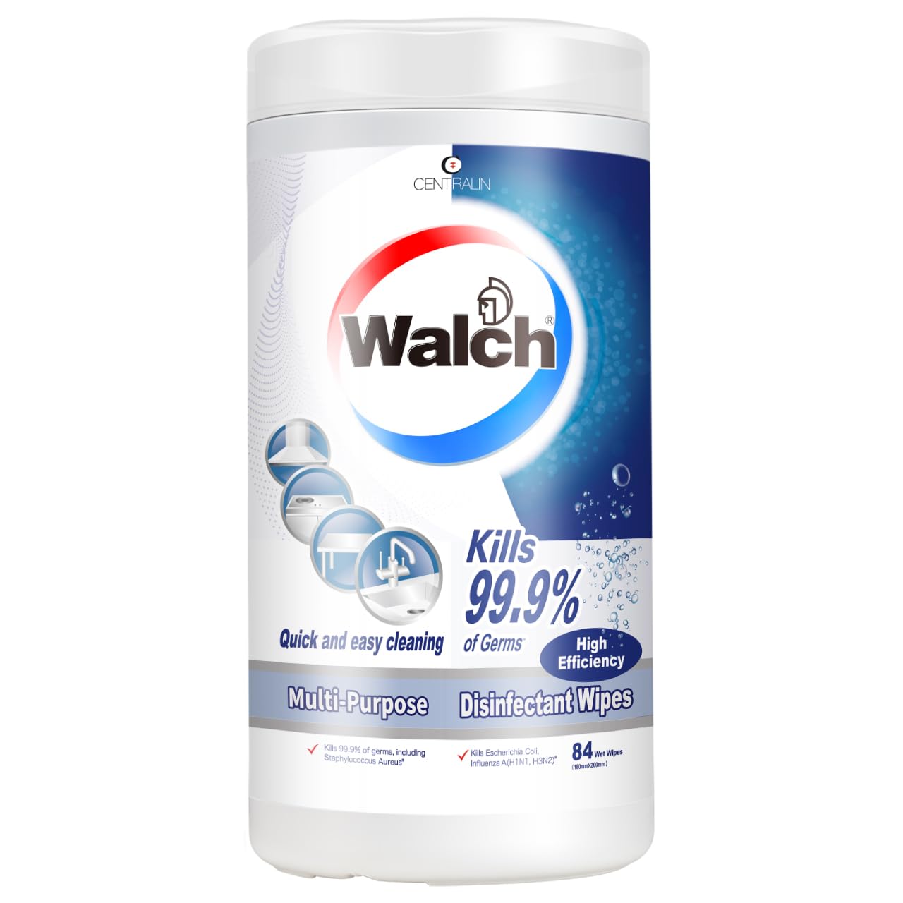 Walch Multi-purpose Disinfectant Wipes High Efficacy (84Wipes